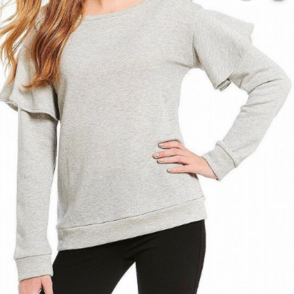 Sanctuary Ruffle Sleeve Sweater SZ: Small
